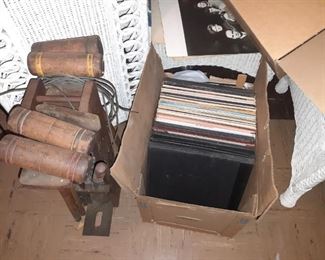 records, old crochet set