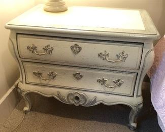 Century made shabby chic French provisional night stands pair 30x19x25