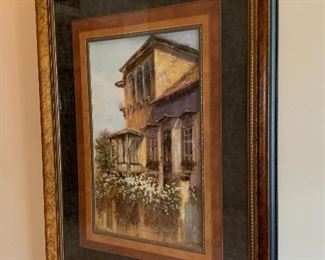 *Signed* Michael Longo Tuscan Villa Painting 	54in H x 43in W		 
