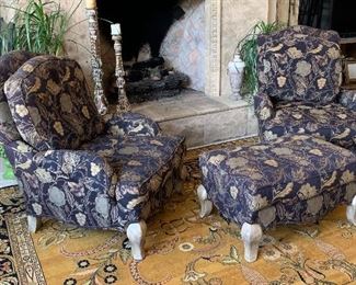 Pearson Furniture Upholstered Floral Chair #1	42x35x45in		 
Pearson Furniture Upholstered Floral Chair #2	42x35x45in