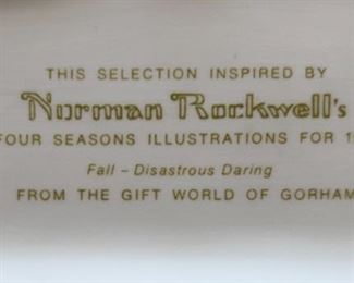 Gorham Norman Rockwell Fall Disastrous Daring	 		 