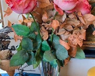 Rosenthal Vase w/ Flowers	 		 
