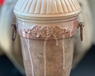 20in Glazed Ceramic Urn	 		 
