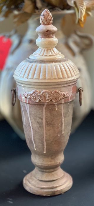 20in Glazed Ceramic Urn	 		 
