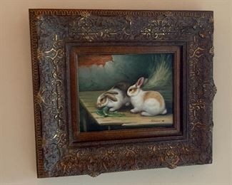 Pastor Rabbit Painting	 