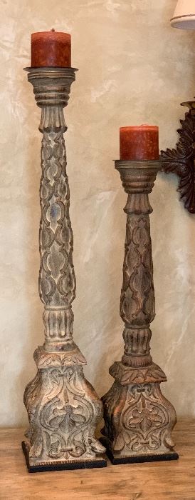 2 Tiered Candle Stands	43 in tall & 34in	