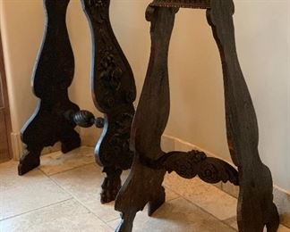 Carved A Frame Plant Stand	44x24x19	HxWxD