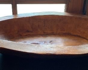 Wood Carved Centerpiece Bowl	 