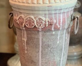 20in Glazed Ceramic Urn	 