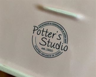 3pc Potters Studio Ceramic Baskets	