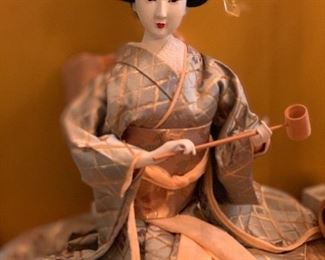 Geisha Doll in Case	