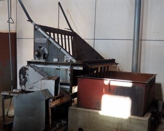 R. E. Jordan & Company Electric Dehairing Machine, 9.5' x 10' x 8'