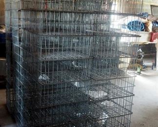 Metal Cage Cooler Crates, 9" X 21" X 17", Qty 38