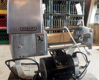 Hobart Commercial Meat Tenderizer, Model 403 , Parts Only, Non Working, Includes Additional Speedway 3/4 HP Electric Motor