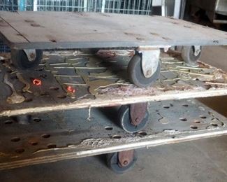 Furniture Floor Dollies, 31" X 18", Qty 3