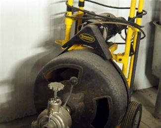 Speedway Power Auger Drain Cleaning Machine, Runs But Needs New Drain Cable