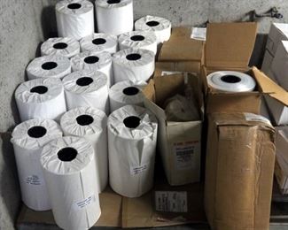 15", 18" And 24" Rolls Of White Butcher Paper, Qty 18, 15" And 18" Single Wound Plastic Sheeting And More, New In Package
