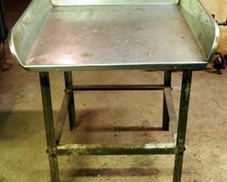 Stainless Steel Prep Table With Backsplash And Carving Board, 35" x 60" x 47"