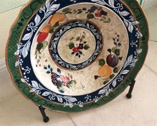 hand painted pottery