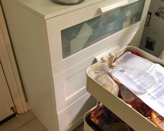 White pantry cabinet