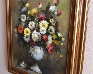 Large Floral paintings
