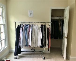 Men’s Clothing - suits ($5), button downs ($5), golf shirts ($3), shorts ($5), pants ($5)