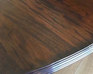 Close up of 72” round table top
