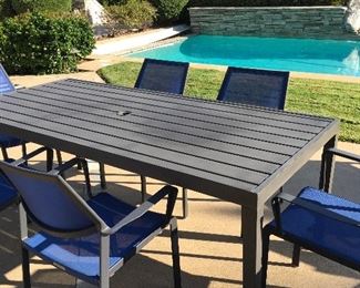 $550.00 for the set: table + 6 chairs