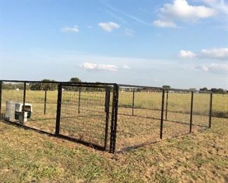 Large dog run, enclosure
24’ x 24’