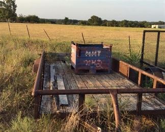 16 foot flatbed trailer tires and floor in good condition