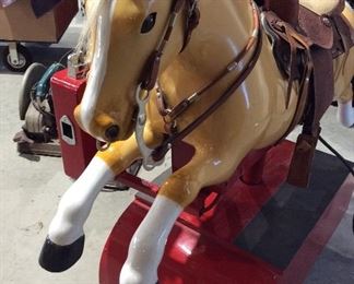  Vintage coin operated horse, restored, Sandi the  palomino 