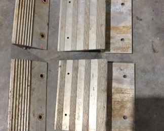  Aluminum ends for ramps. These attached to 2 x 6 boards to make One set of ramps 