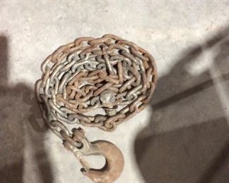 Chain with a hook at one end