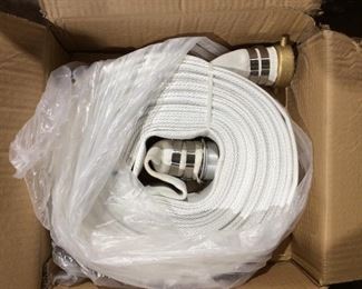 Brand new nylon 2 inch water hose with brass fittings