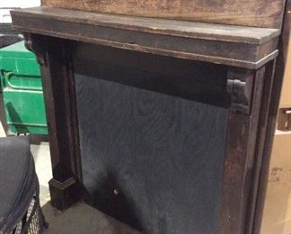  Antique fireplace mantle 