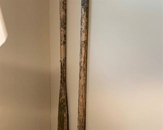 Vintage Wood Boat Oars