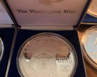 RARE 4oz Silver Eagle and State Quarter Bullion Coins