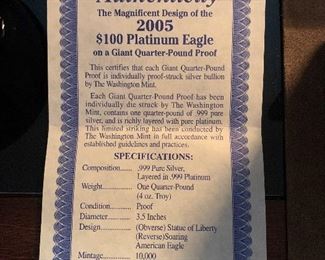 RARE 4oz Silver Eagle and State Quarter Bullion Coins