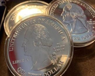 RARE 4oz Silver Eagle and State Quarter Bullion Coins