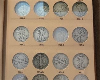 Coin Book of Walking Liberty Half Dollars