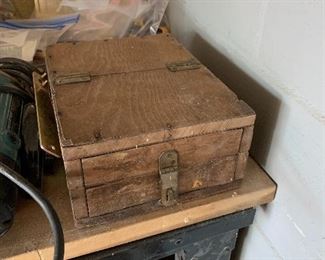 Antique Wooden Tool Box