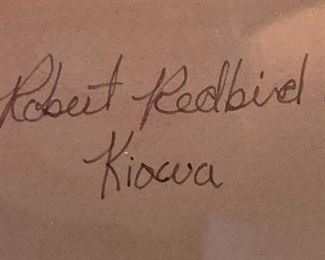 *Signed* Robert Redbirds Jr Kiowa Original Painting	 