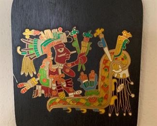 Aztec Quetzalcoatl Metal on board Art	
