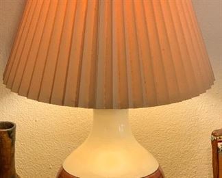 MCM Ceramic Striped Lamp 