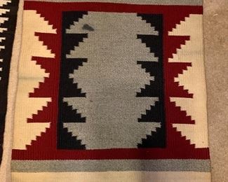 26x22 Navajo Rug Stained	 	