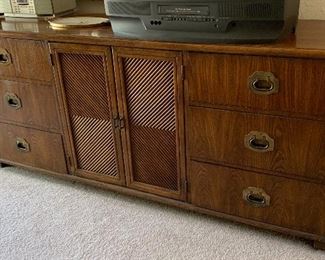 	Dixie Chevron Vintage long Drawer Dresser	