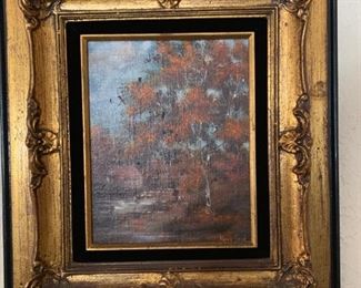 Landscape oil painting on canvas by Marie Reid