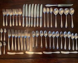 Sterling silver flatware set