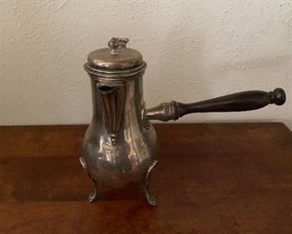 Sterling silver wooden handled pourer