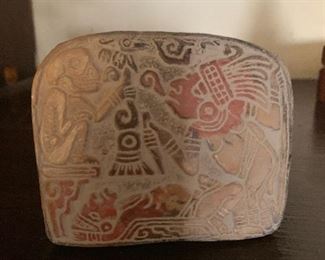 Small native carving on stone